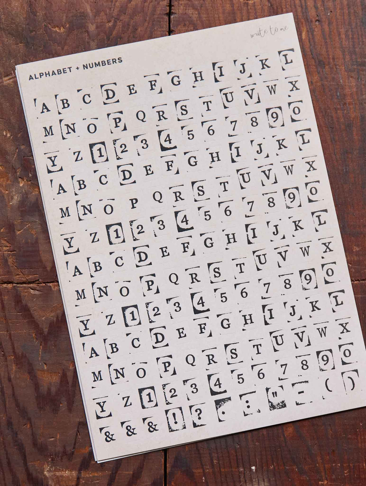 Alphabet + Number Stickers Pack. Preorder