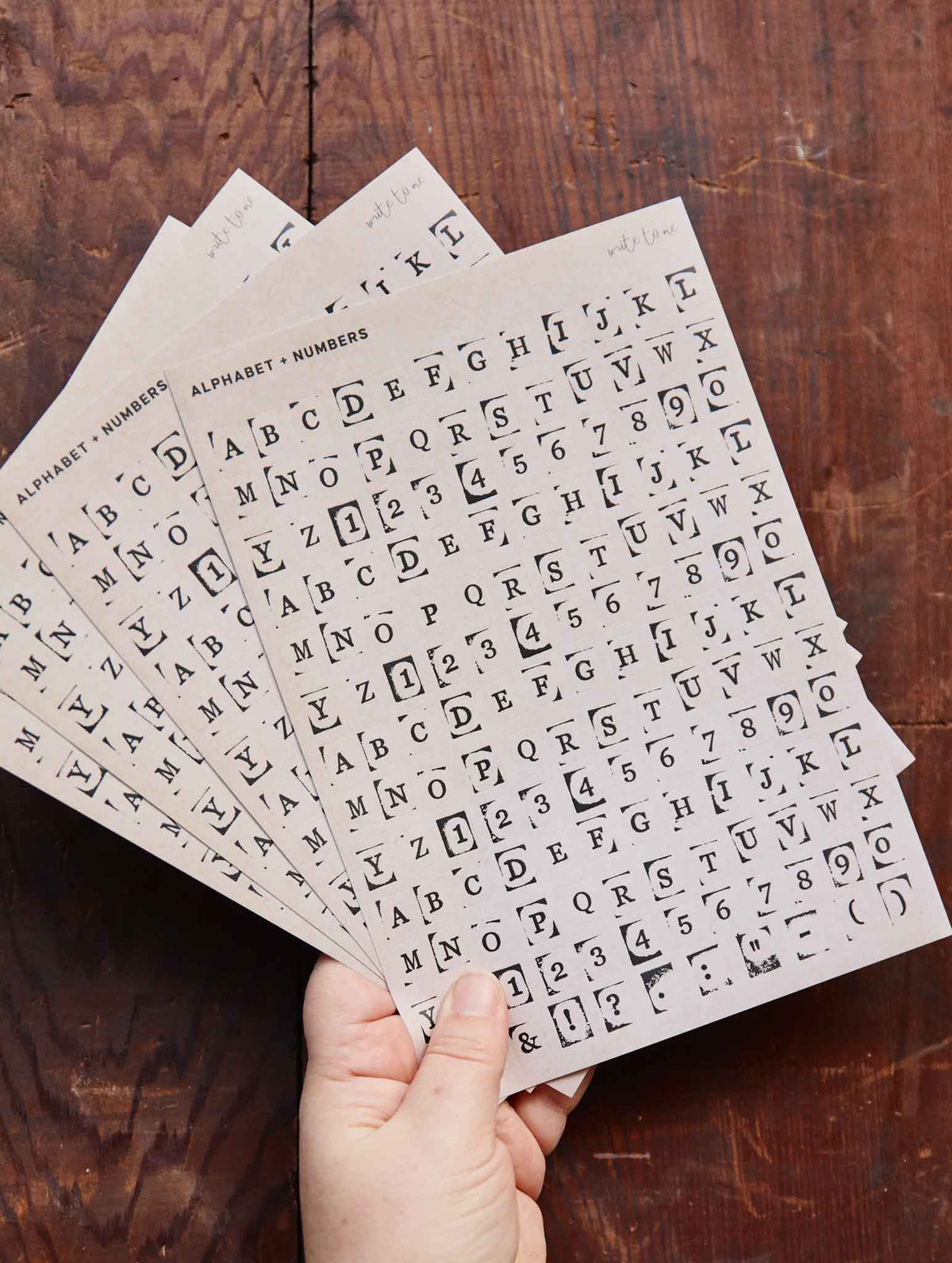 Alphabet + Number Stickers Pack. Preorder