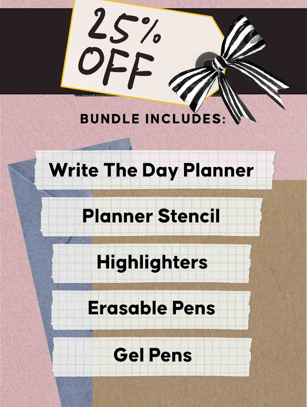 2026 Write The Day Planner Bundle. Navy
