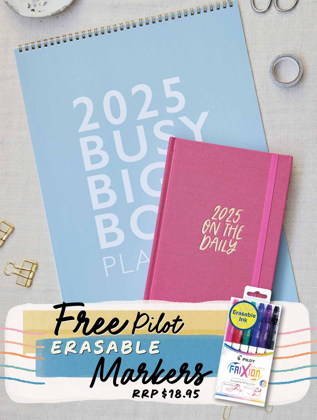 2025 Big Box + On The Daily Planner Bundle + FREE GIFT!