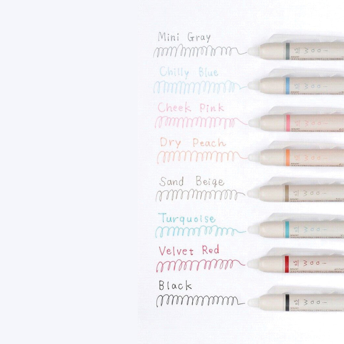 FriXion Waai Erasable Gel Pens. Assorted 8 Pack