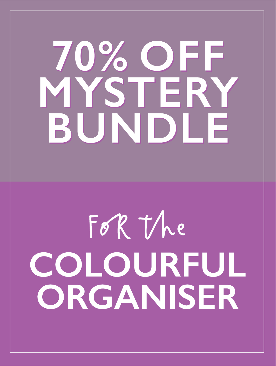 Mystery Bundle. For The Colourful Organiser