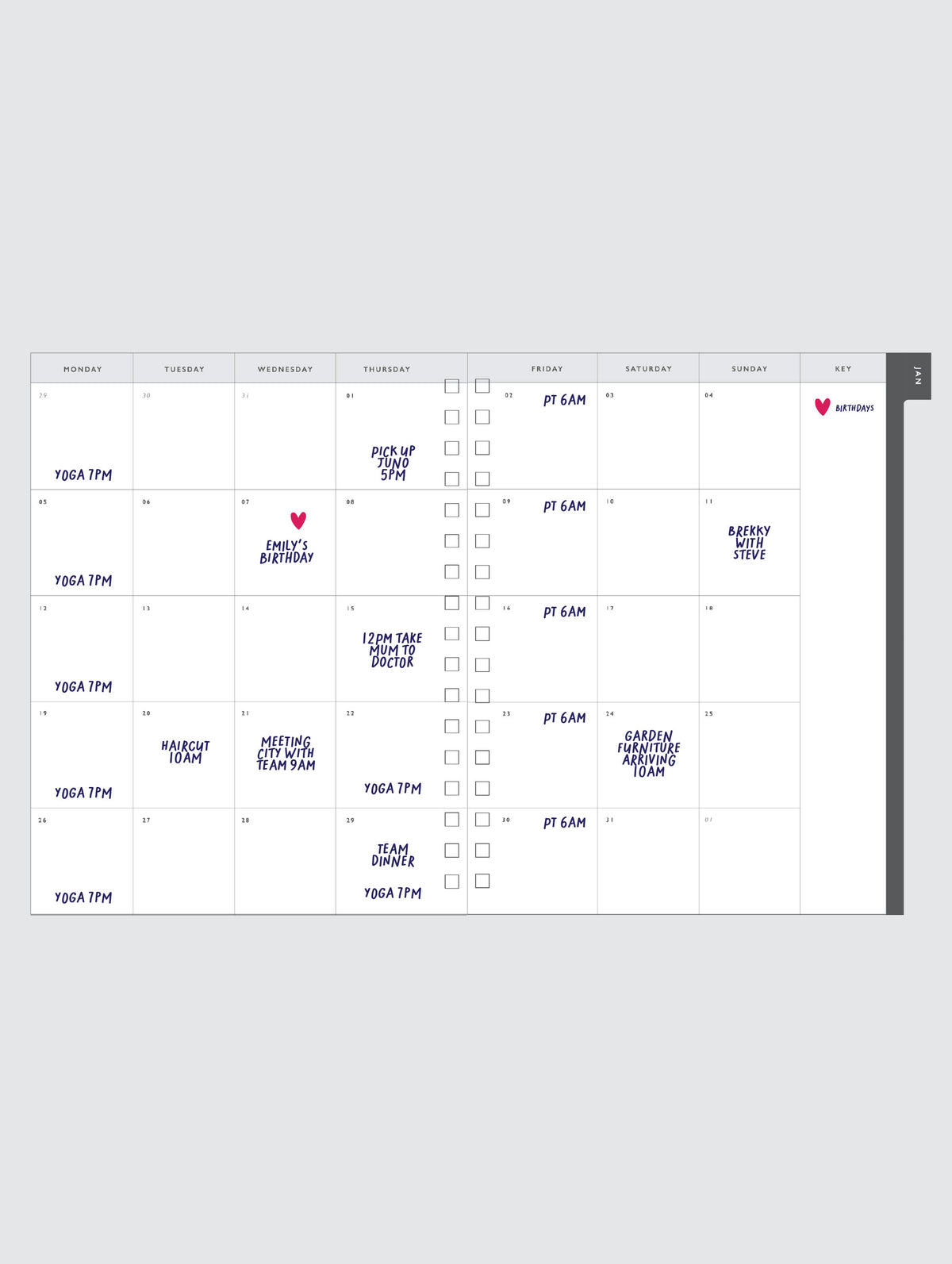 2027 Daily Hustle Planner. Pink. Preorder