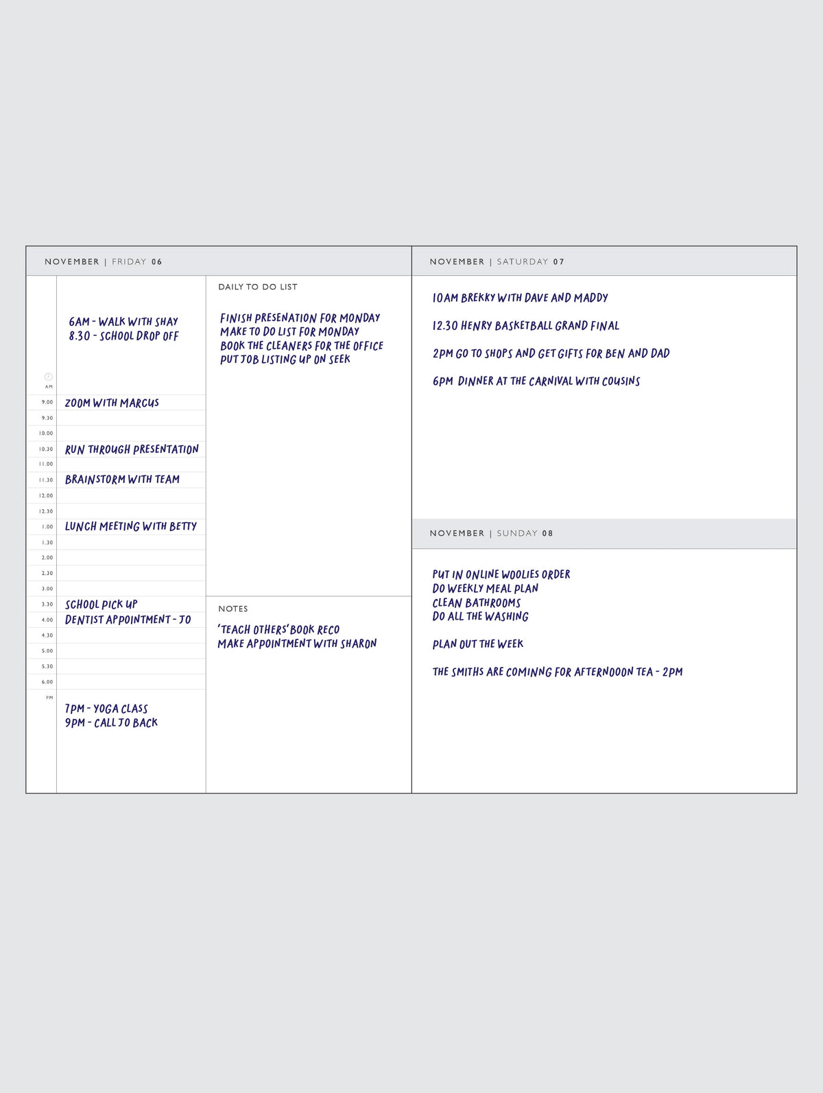 2026 On The Daily Planner. Sorbet. Preorder