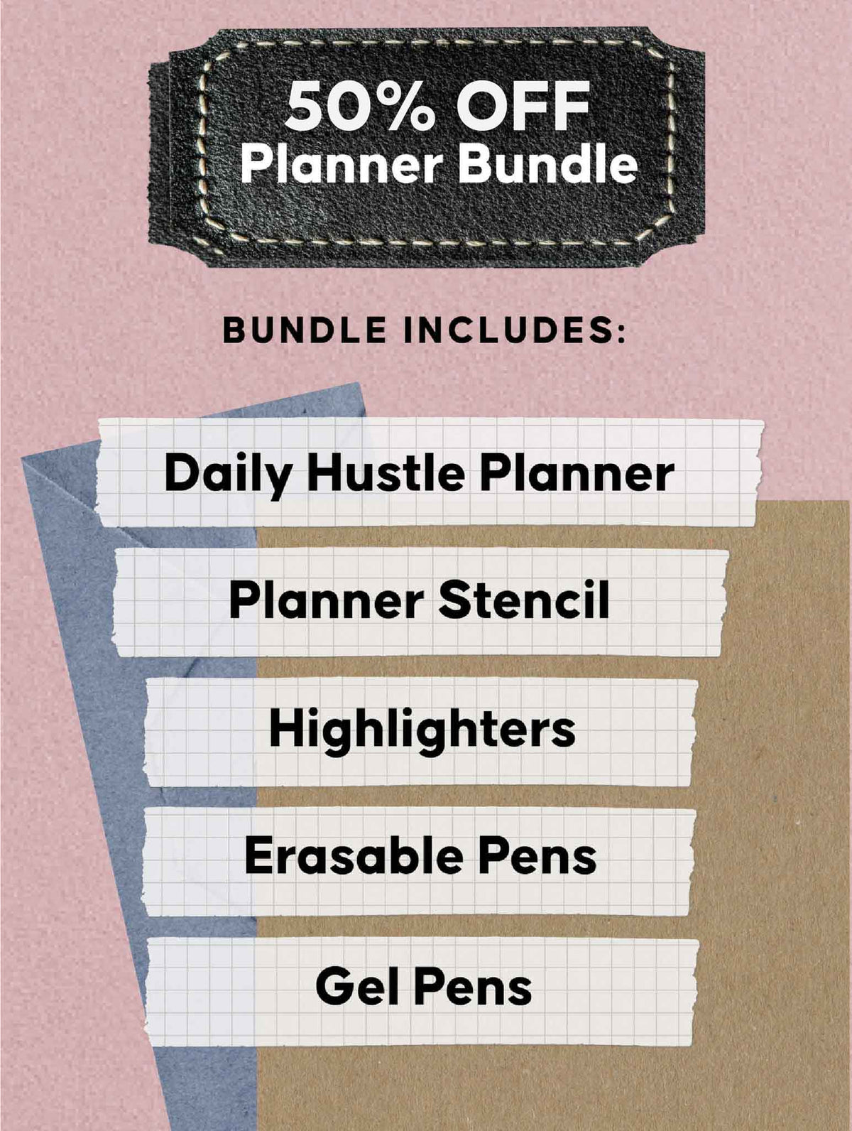 2026 Daily Hustle Planner Bundle. Pistachio