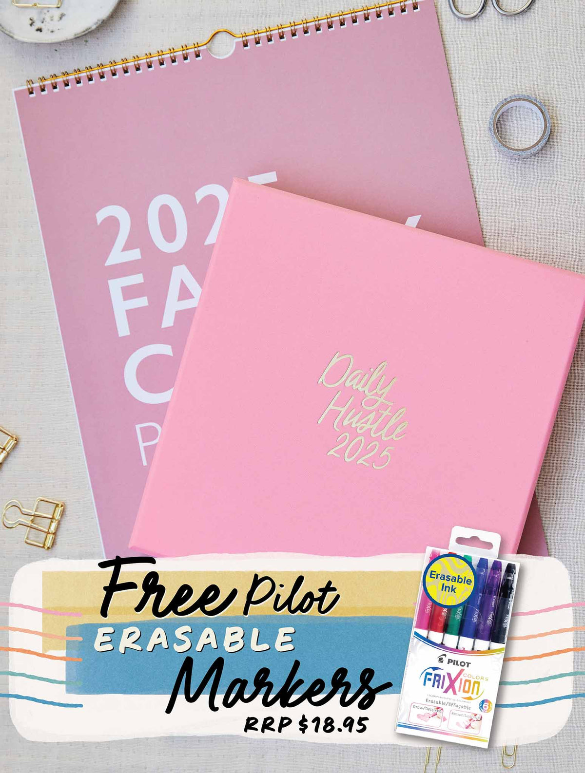 2025 Family Chaos + Daily Hustle Planner Bundle + FREE GIFT!