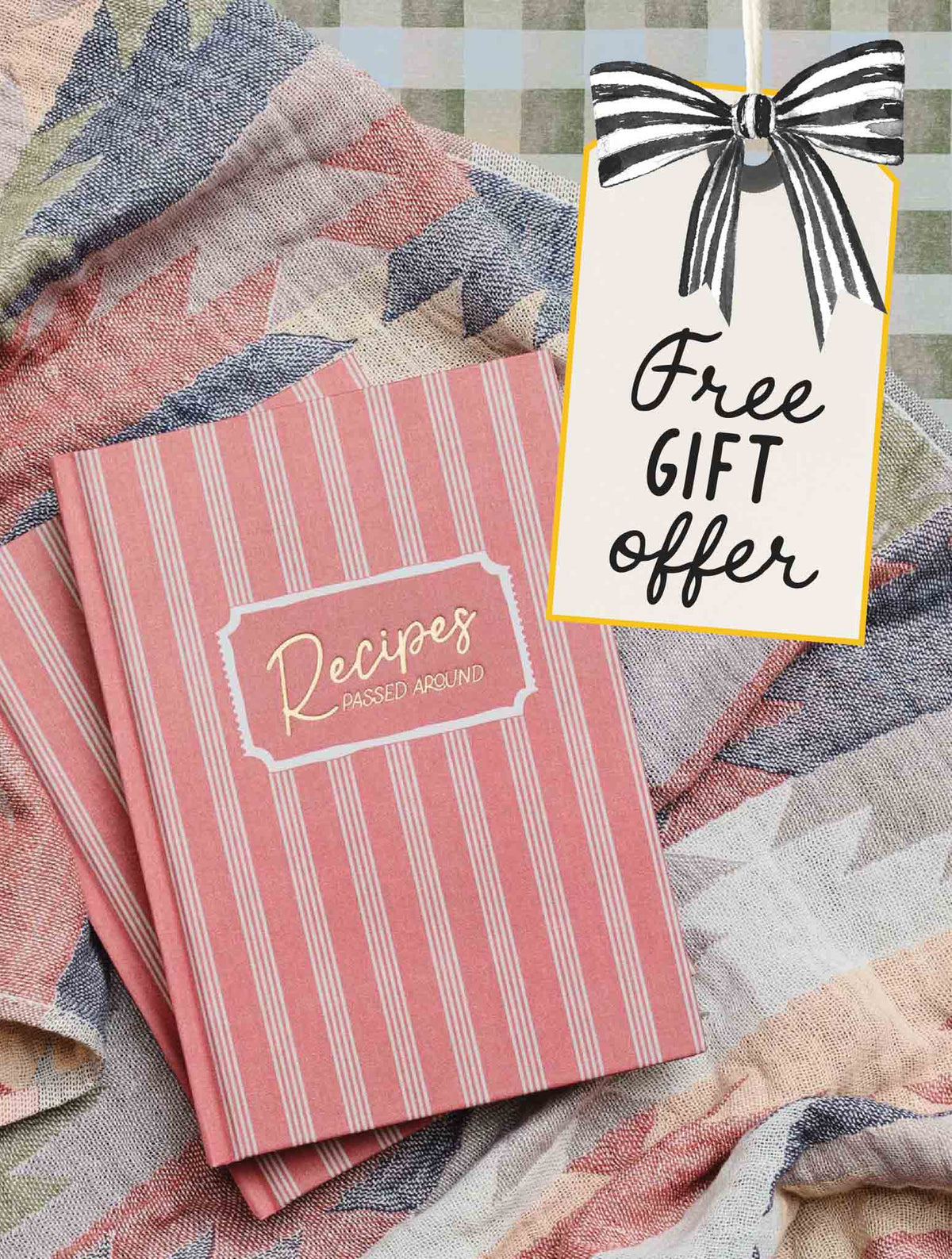 FREE RECIPE JOURNAL WITH PURCHASE OVER $120