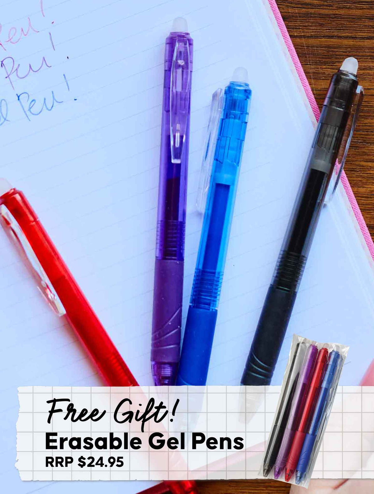 2026 Linen Planner Navy + Weekly Planner Sky Bundle + FREE PEN PACK!