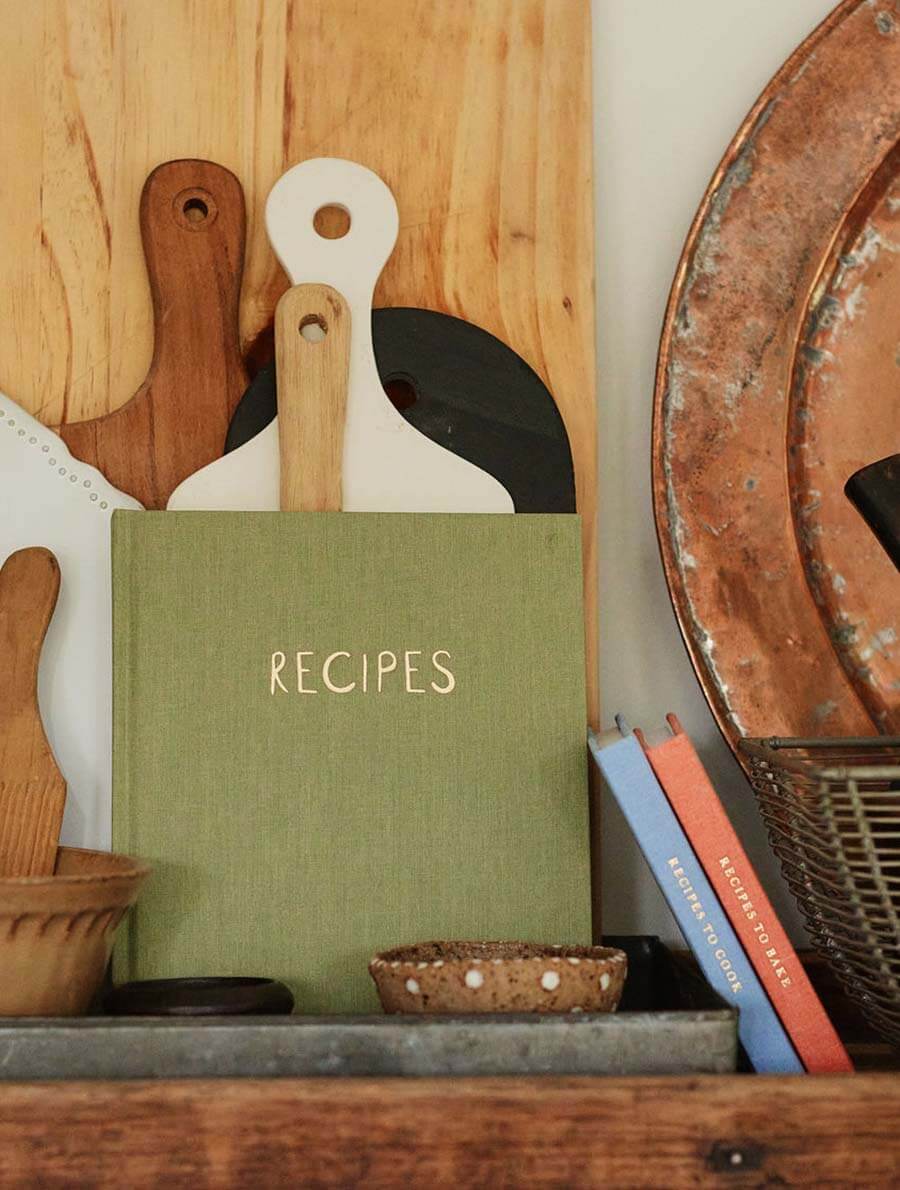 Recipes Journal. Olive. Slightly Imperfect