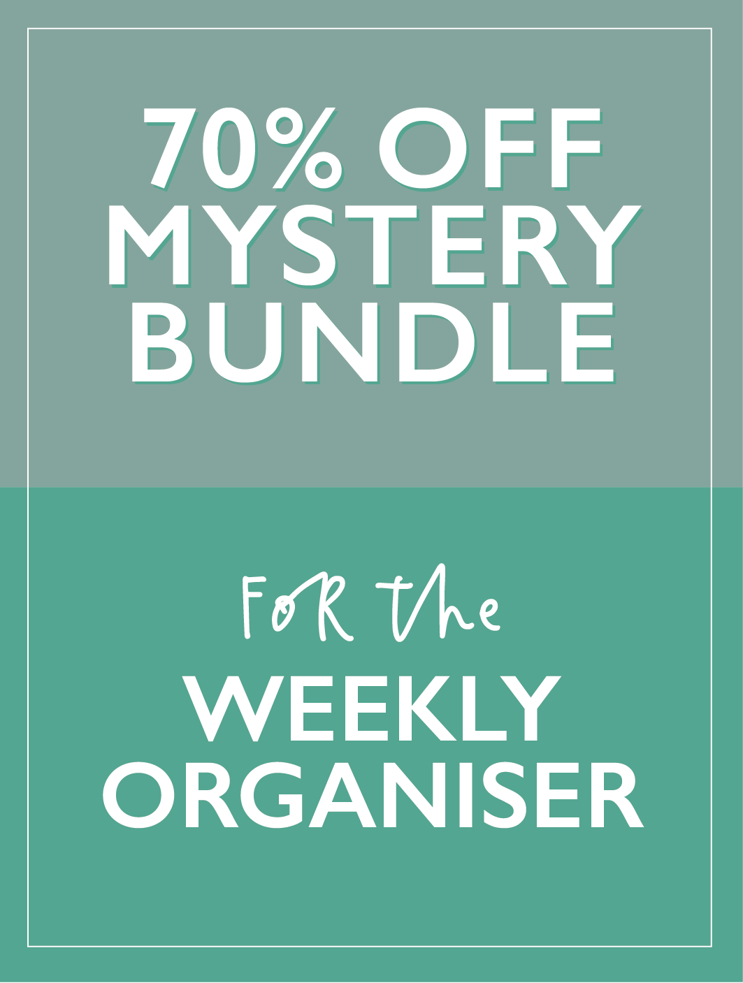 Mystery Bundle. For The Weekly Organiser