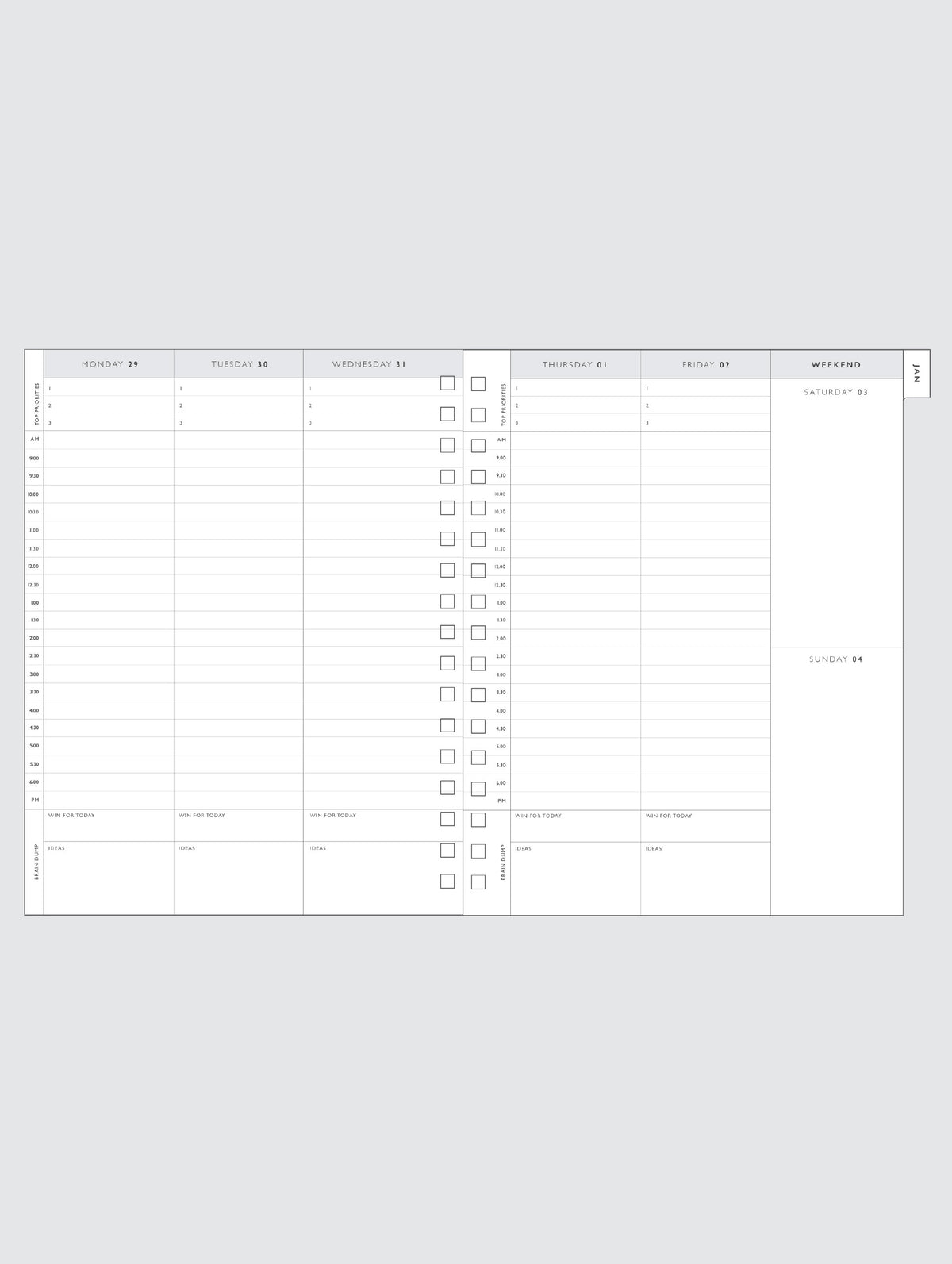 2026 Write The Day Planner. Navy. Preorder