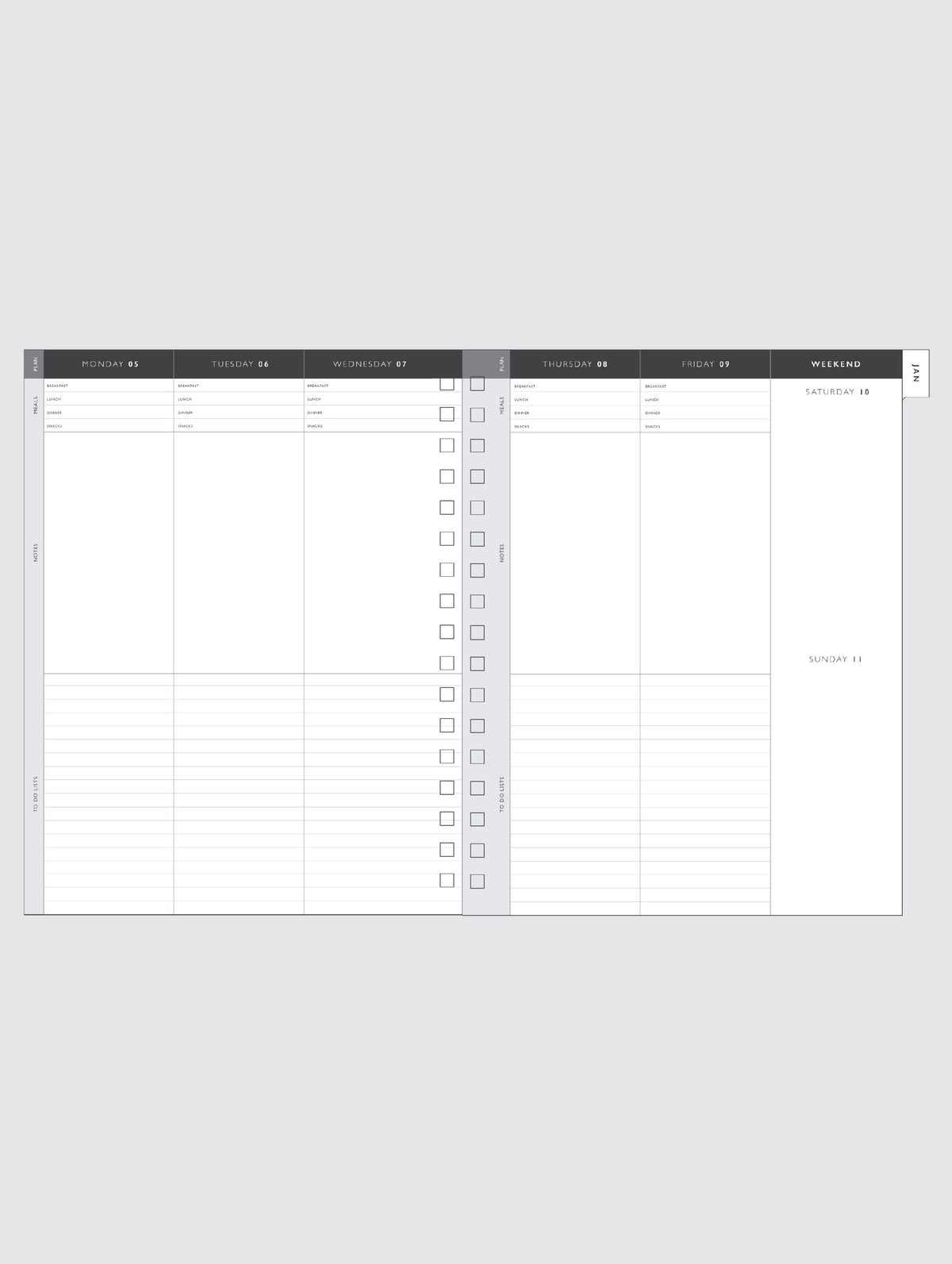 2026 Write The Day Planner. Navy. Preorder