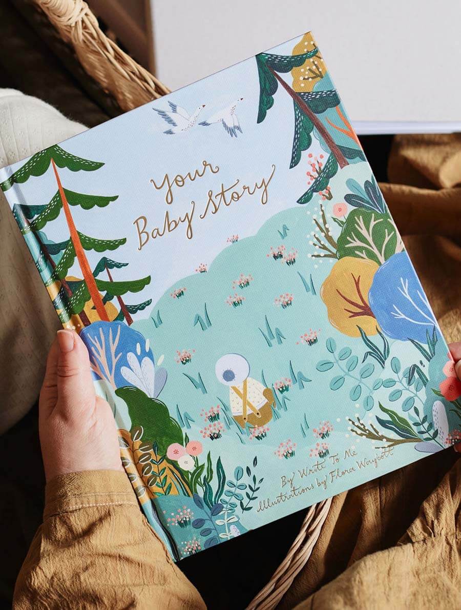 Your Baby Story - Illustrated Baby Journal - Write To Me AU