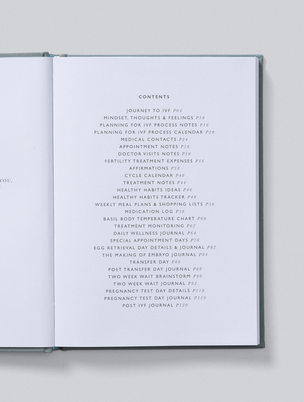 IVF Journal. Grey. Slightly Imperfect